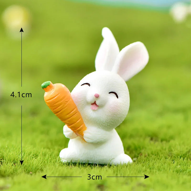 4 Piece Miniature Rabbit Sets For DIY