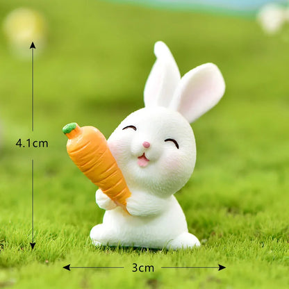 4 Piece Miniature Rabbit Sets For DIY