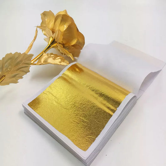 100-200 Sheets Of Gold Foil Papers For DIY