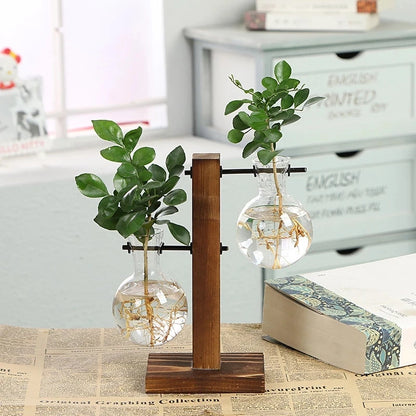 Vintage Style Transparent Plant Vases