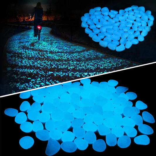 200 Luminous Glow In The Dark Pebbles