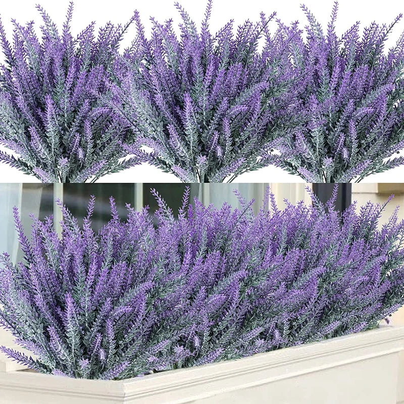 1-3 Bundles Artificial Lavender Flowers