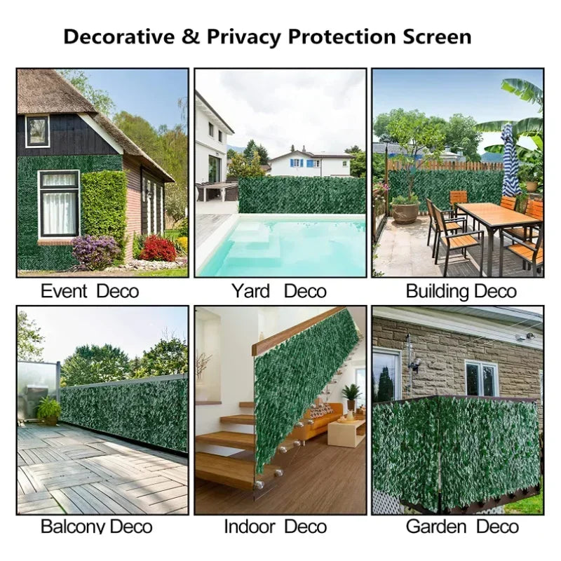 1-3m Artificial Ivy Leaf Privacy Fences