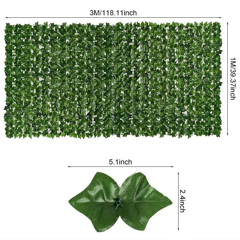 1-3m Artificial Ivy Leaf Privacy Fences