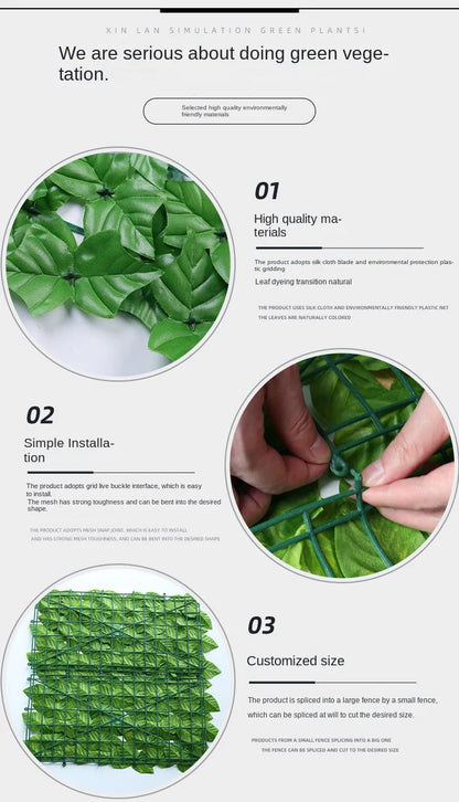 1-3m Artificial Ivy Leaf Privacy Fences